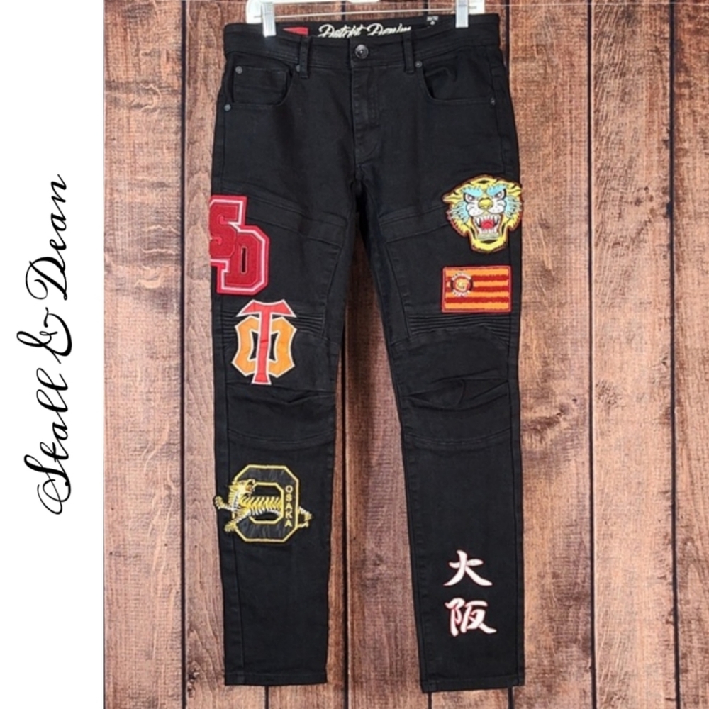 32x32 Osaka Hanshin Tigers Mens Stall & Dean Jeans Like New